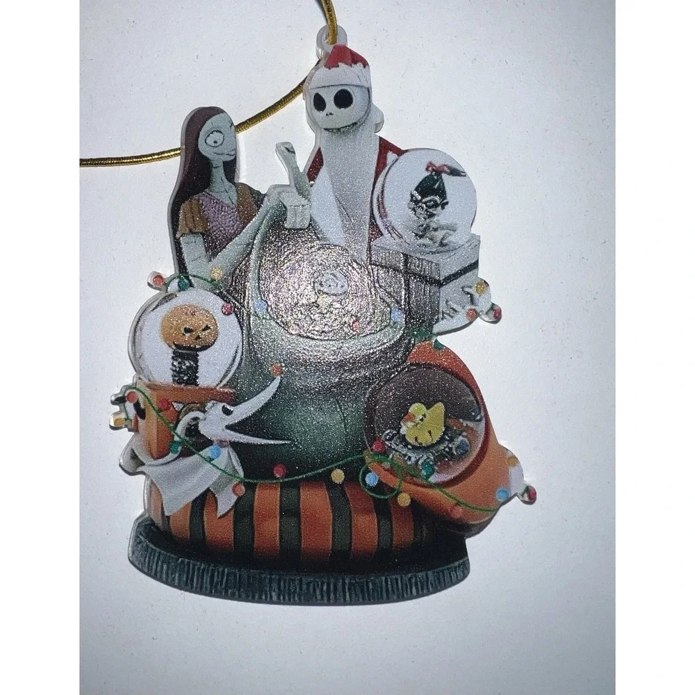 Set of 6 4 Double Sided Nightmare Before Christmas Ornaments‎ Brand New